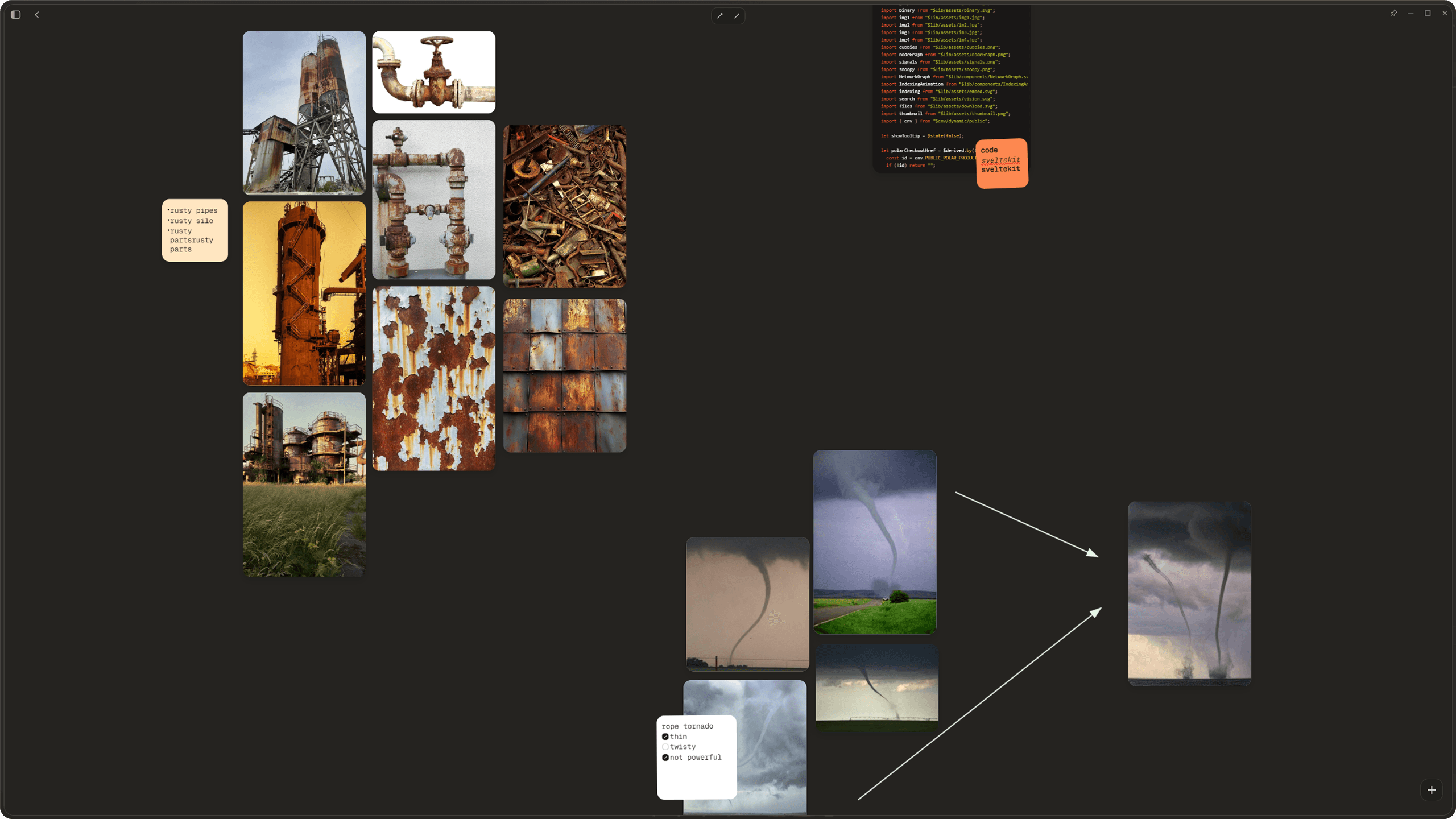 Cubbies feature for organizing files into collections in Dotient archive app